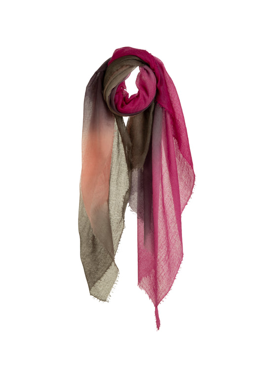 Souffle Semi Felted Shawl - Pink & Purple