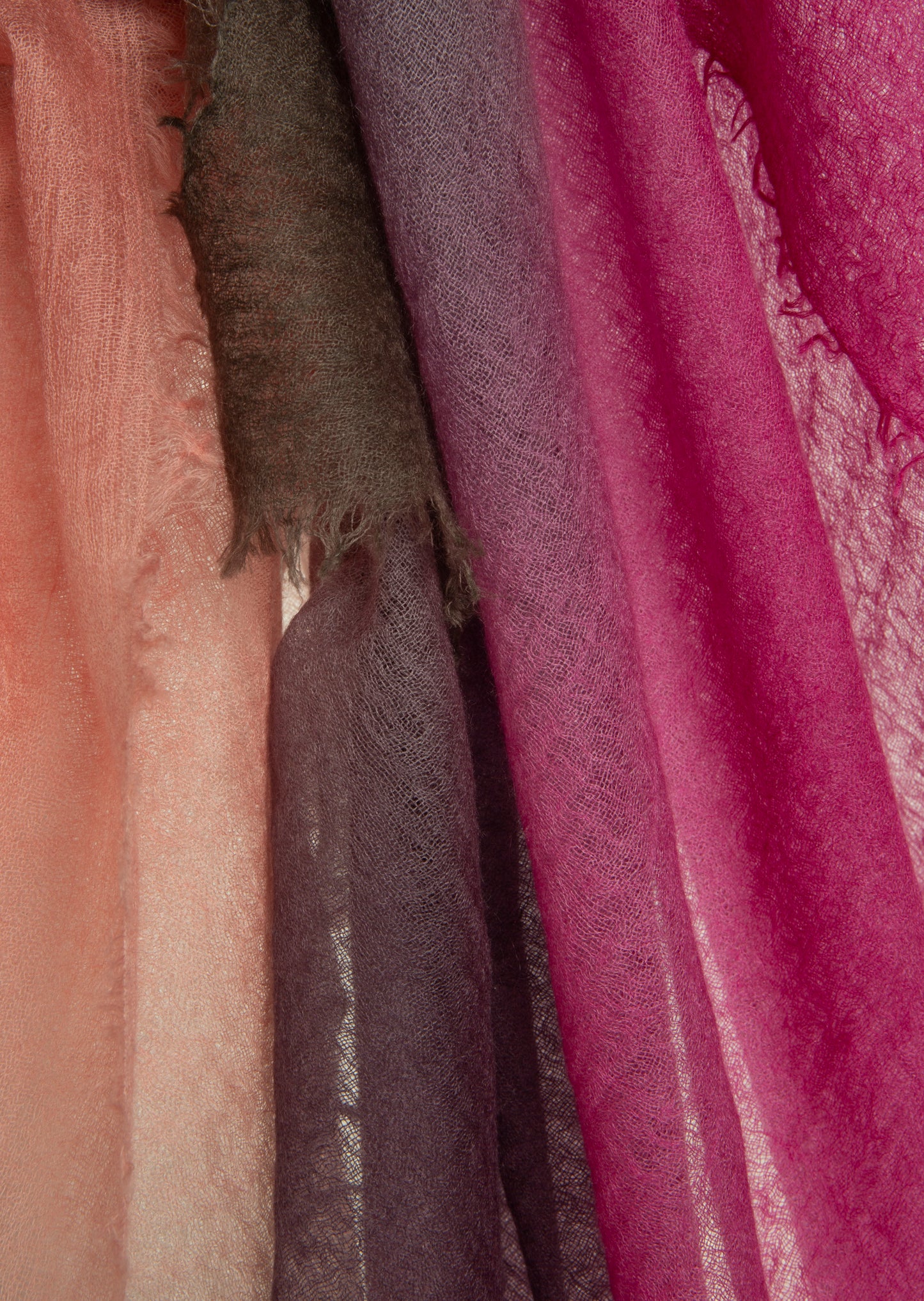 Souffle Semi Felted Shawl - Pink & Purple