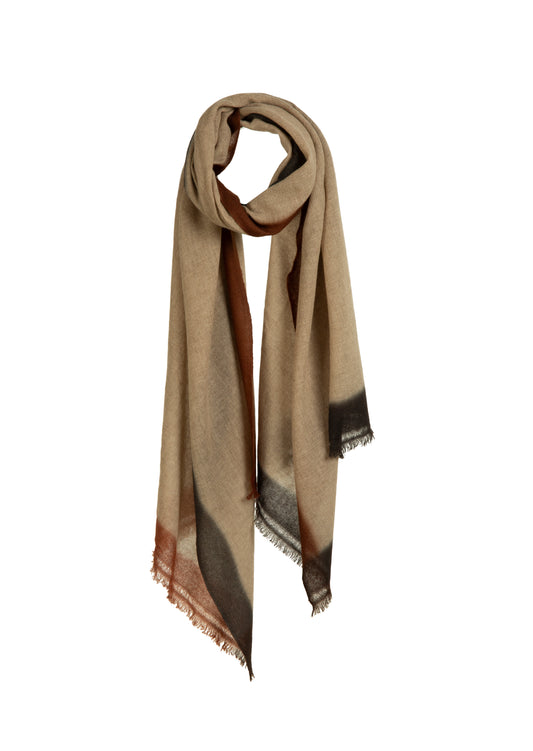 Mirror Melange Shawl - Brown