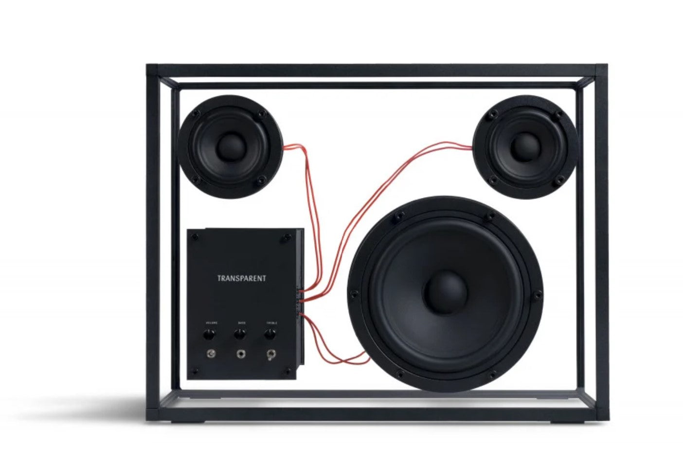 Transparent Speaker - Red Wire